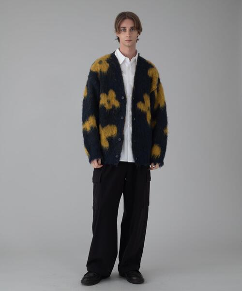「BROWNY」 カーディガン LARGE ネイビー メンズ_画像2