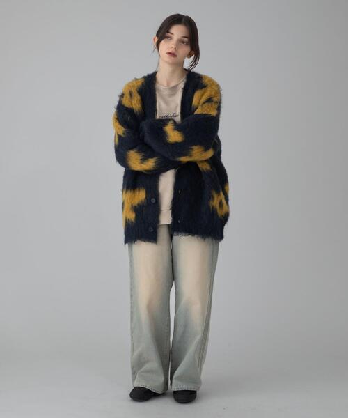 「BROWNY」 カーディガン LARGE ネイビー メンズ_画像3