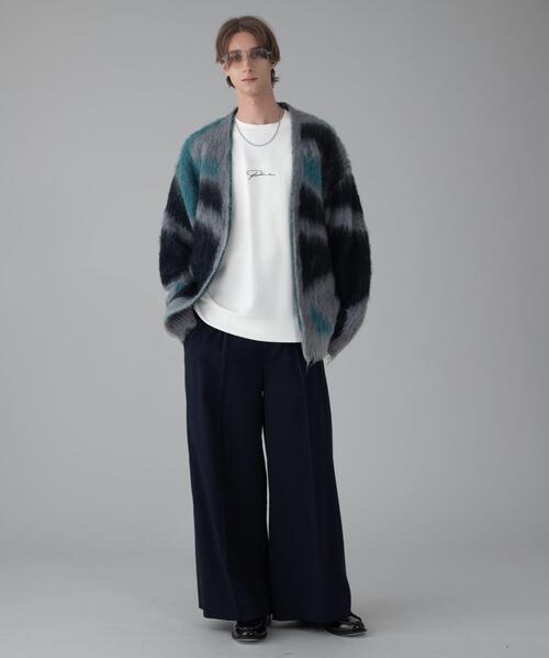 「BROWNY」 カーディガン LARGE ネイビー メンズ_画像8