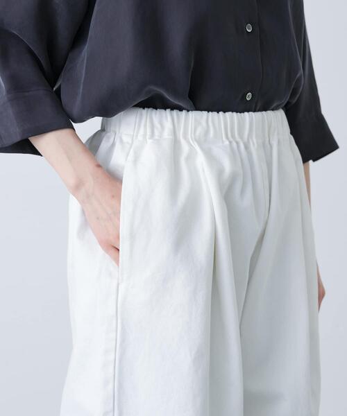新品タグ付き かぐれ ホワイトデニムワイドパンツ 26SS かぐれ｜ホワイトデニムワイドパンツ - かぐれ(カグレ) | キナリノモール