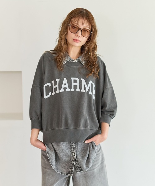 ブラウス シャツ 2WAYデニム半袖シャツ レディースの画像