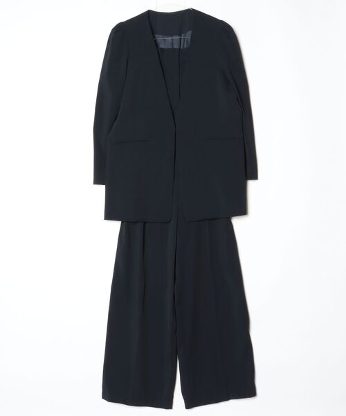 「Flolia」 セットアップ M ネイビー レディース