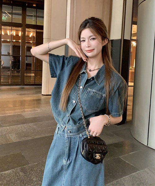 kastane♡デニム袖セットアップ 2026ss オーダー会限定アイテム🩶 私のイチオシはデニムセットアップ
