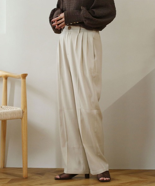 「NOAHL」 パンツ M ベージュ レディース_画像3
