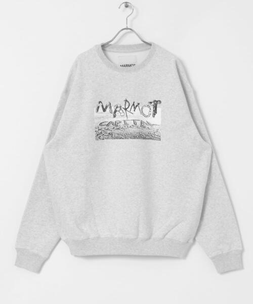 「MARMOT CAPITAL」 スウェットカットソー X-LARGE グレー メンズ_画像5