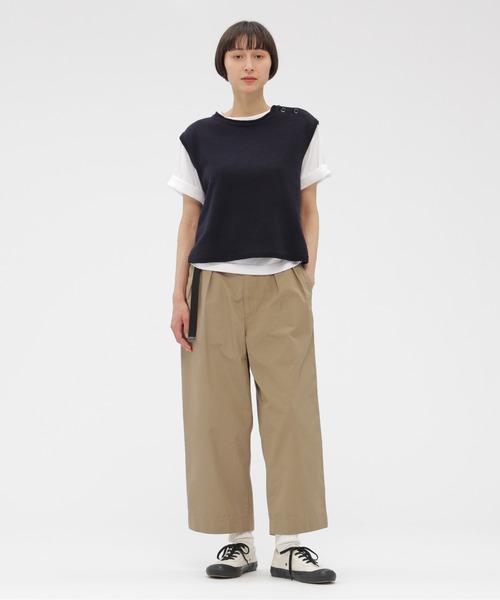 MHL.（エムエイチエル） パンツ FINE COMPACT COTTON POPLIN