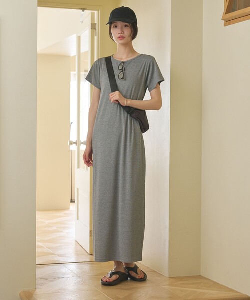 BEAUTY＆YOUTH UNITED ARROWS ワンピース 半袖 「WEB限定」リブ