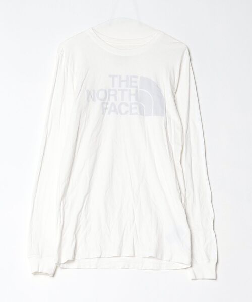 THE NORTH FACE（ザ ノースフェイス） 長袖Tシャツ S ホワイト×グレー