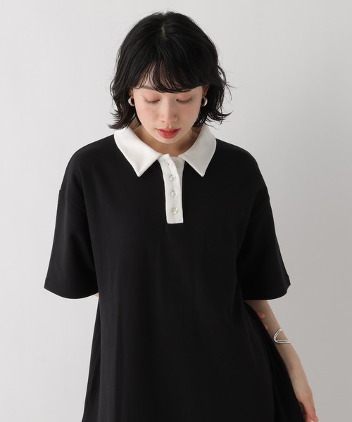 ワンピース 「WEB限定」機能性ポンチポロカットワンピース | BAYFLOW | 04