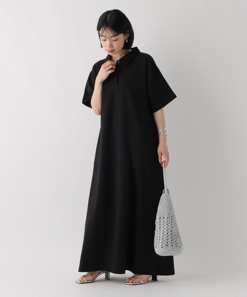 ワンピース 「WEB限定」機能性ポンチポロカットワンピース | BAYFLOW | 01