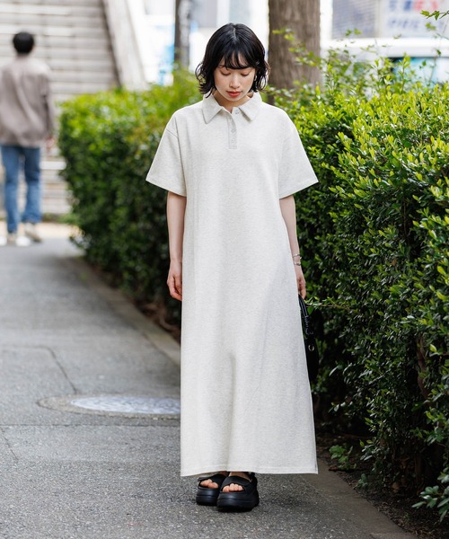ワンピース 「WEB限定」機能性ポンチポロカットワンピース | BAYFLOW | 08