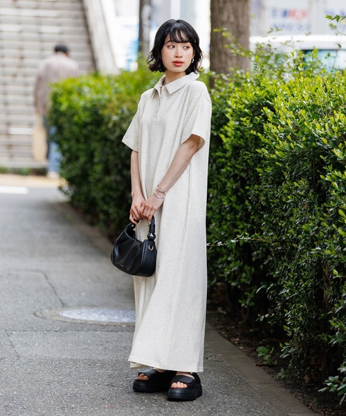 ワンピース 「WEB限定」機能性ポンチポロカットワンピース | BAYFLOW | 05