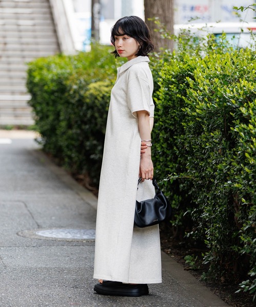 ワンピース 「WEB限定」機能性ポンチポロカットワンピース | BAYFLOW | 09