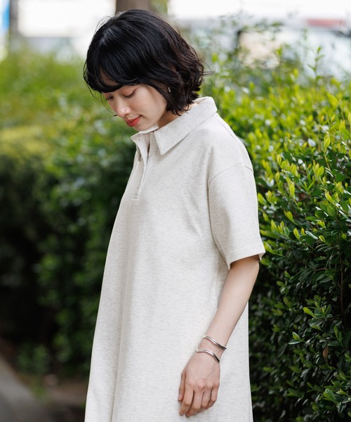 ワンピース 「WEB限定」機能性ポンチポロカットワンピース | BAYFLOW | 14