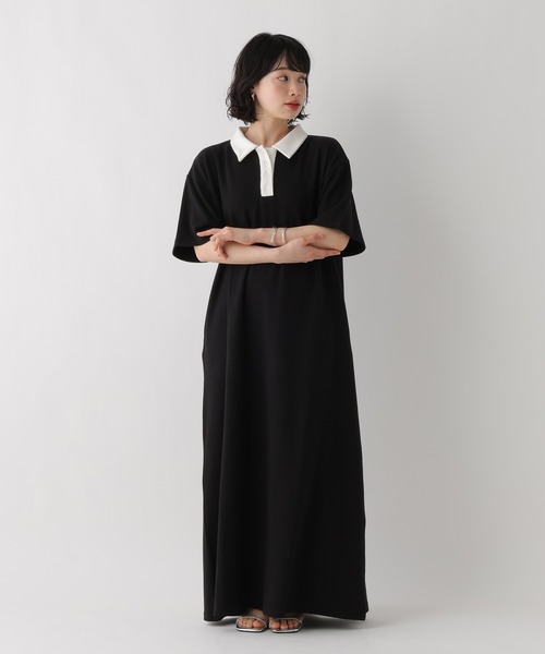 ワンピース 「WEB限定」機能性ポンチポロカットワンピース | BAYFLOW | 19