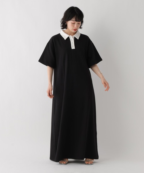 ワンピース 「WEB限定」機能性ポンチポロカットワンピース | BAYFLOW | 22