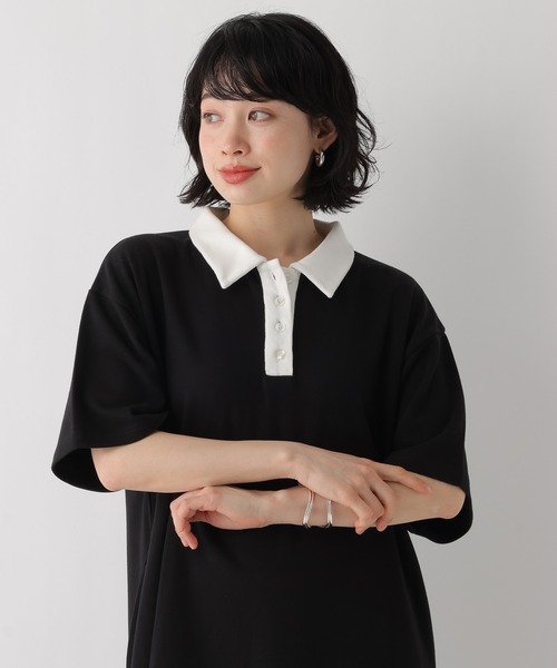 ワンピース 「WEB限定」機能性ポンチポロカットワンピース | BAYFLOW | 17