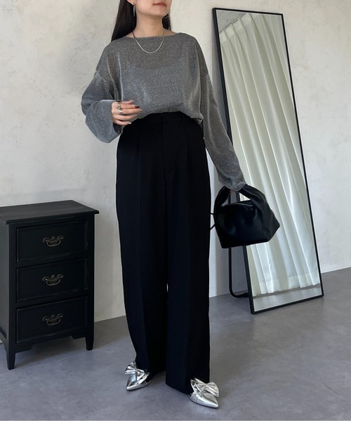 「prose verse」 長袖カットソー MEDIUM ブラック レディース_画像7