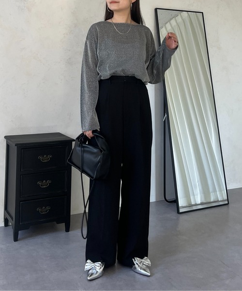 「prose verse」 長袖カットソー MEDIUM ブラック レディース_画像8