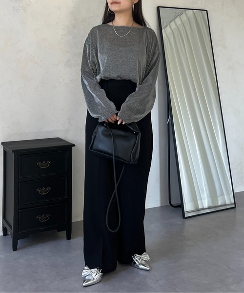 「prose verse」 長袖カットソー MEDIUM ブラック レディース_画像9