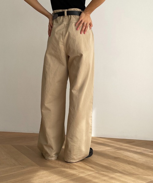 「CANAL JEAN」 「El mar」チノズボン下 MEDIUM ベージュ レディース