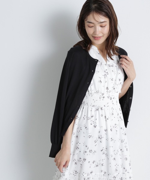 「NATURAL BEAUTY BASIC」 ニットカーディガン FREE オフホワイト レディース_画像3