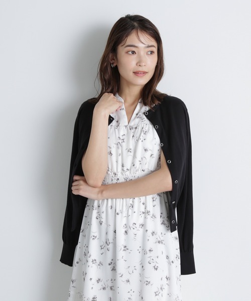 「NATURAL BEAUTY BASIC」 ニットカーディガン FREE オフホワイト レディース_画像4