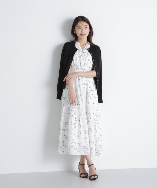 「NATURAL BEAUTY BASIC」 ニットカーディガン FREE オフホワイト レディース_画像5