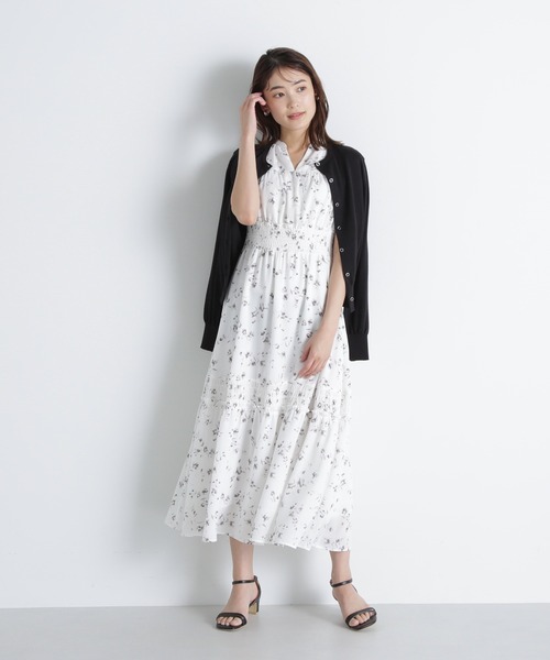 「NATURAL BEAUTY BASIC」 ニットカーディガン FREE オフホワイト レディース_画像6