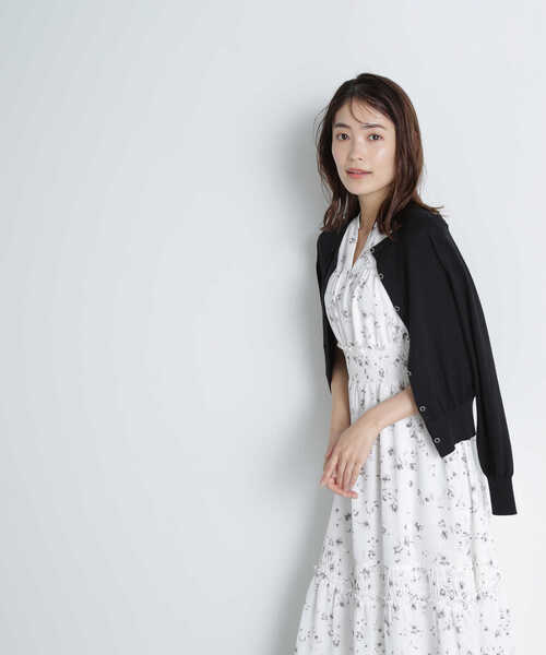「NATURAL BEAUTY BASIC」 ニットカーディガン FREE オフホワイト レディース_画像9