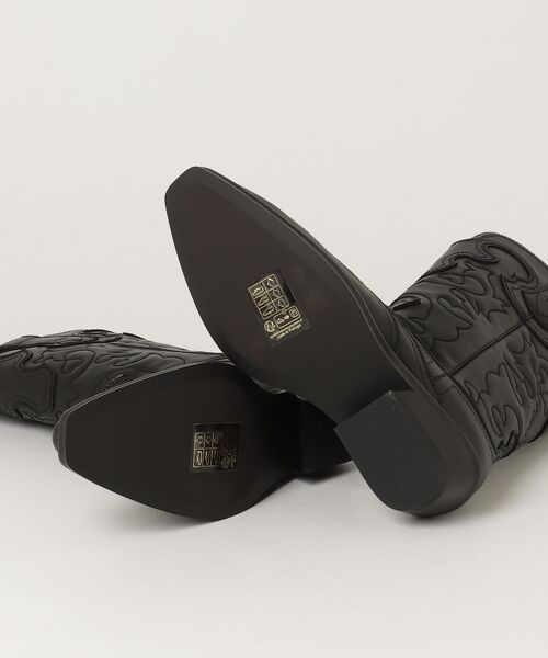 スニーカー GANNI / ガニー：「レディース」Mid Shaft Embroidered Western Boot：S3110「ANN」 メンズの画像