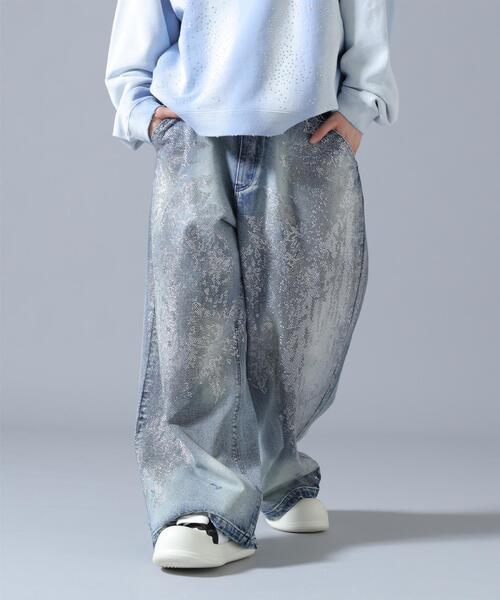 パンツ FR(13)NDS Grunge Baggy Denim Pants FR(13)NDS（フレンズ） ワイドパンツ ジーンズ FR(13)NDS/フレンズ
