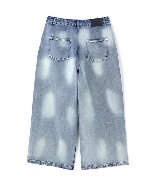 ワイドパンツ ジーンズ FR(13)NDS/フレンズ/LINE STONE BUGGY DENIM メンズ レディースの画像