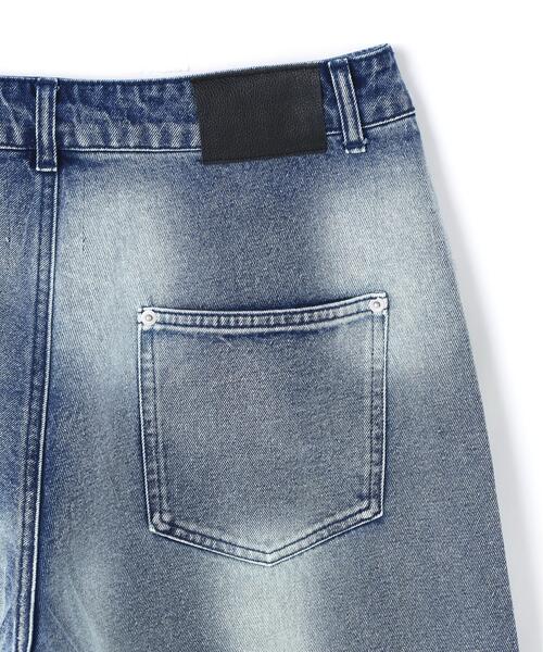 ワイドパンツ ジーンズ FR(13)NDS/フレンズ/LINE STONE BUGGY DENIM メンズ レディースの画像
