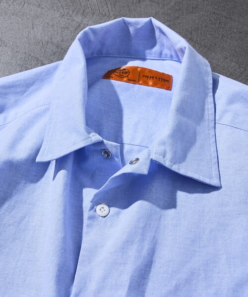 「RED KAP」 「FREAK’S STORE」半袖シャツ「RED KAPコラボ」 MEDIUM サックスブルー メンズ_画像3