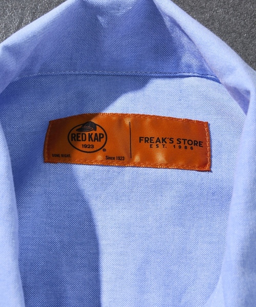 「RED KAP」 「FREAK’S STORE」半袖シャツ「RED KAPコラボ」 MEDIUM サックスブルー メンズ_画像7