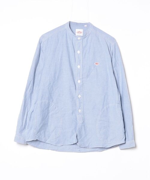 Danton（ダントン） ワンポイント長袖シャツ 40 ブルー メンズ