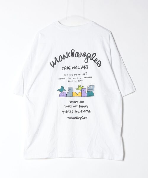 「Mark Gonzales」 ワンポイント半袖Tシャツ M ホワイト メンズ_画像2