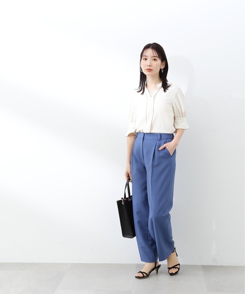「N.(N. Natural Beauty Basic)」 半袖ブラウス MEDIUM オフホワイト レディース_画像4