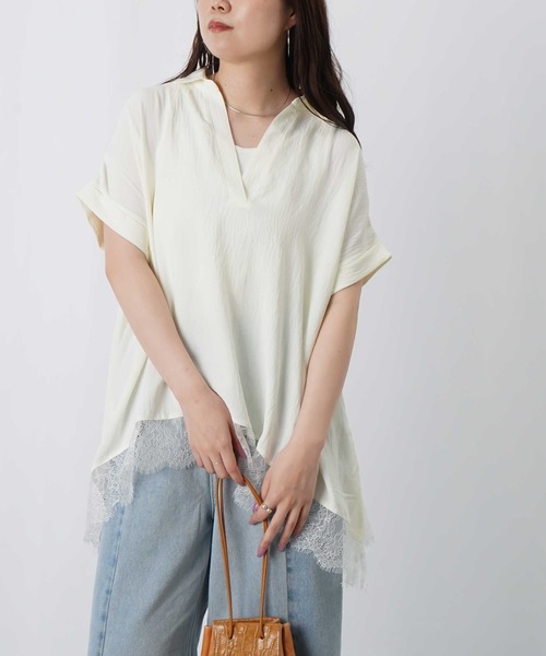 LADY LUCK LUCA（レディラックルカ） tシャツ LC/LLL 裾レース
