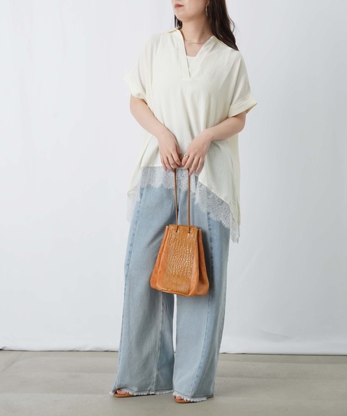 LADY LUCK LUCA（レディラックルカ） tシャツ LC/LLL 裾レース