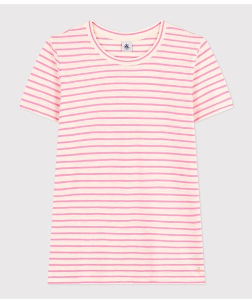「PETIT BATEAU」 半袖Tシャツ MEDIUM ピンク レディース_画像4