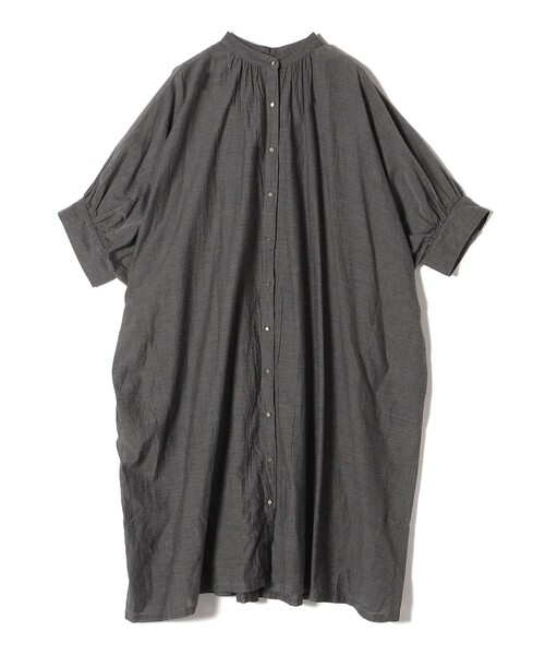 「Fanaka」 7分袖ワンピース ONE SIZE ブルー レディース_画像2