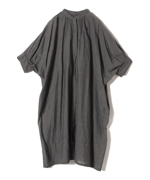 「Fanaka」 7分袖ワンピース ONE SIZE ブルー レディース_画像4