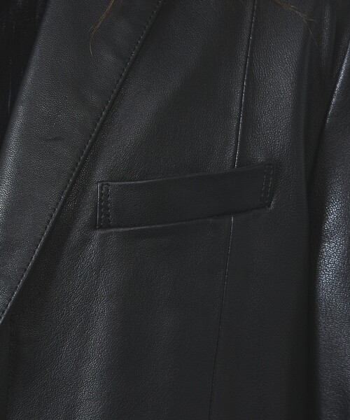 5351 POUR LES HOMMES 革ジャン ライダース レザー ハーフコート