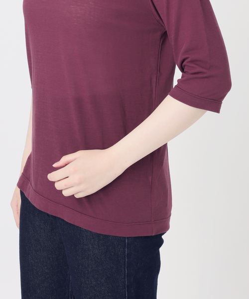 tシャツ 「WEB限定/追加2」シアー天竺5分袖Tシャツ レディース | SLOBE IENA | 12