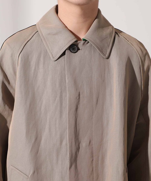 UNITED TOKYO ステンカラーコート ペーパーシャンブレーステンカラー