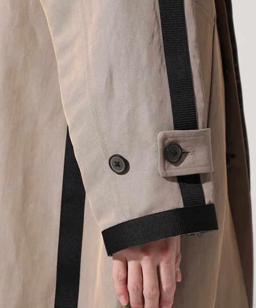 UNITED TOKYO ステンカラーコート ペーパーシャンブレーステンカラー