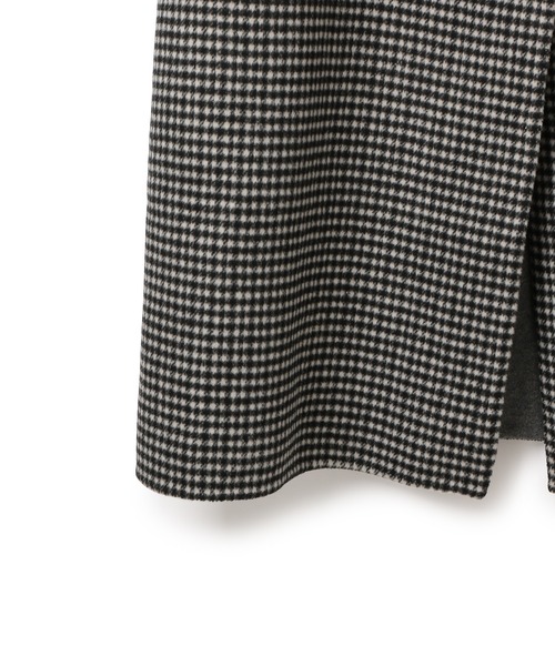 美品　ADAM ET ROPE' CHECKウールリバーコート　ロングコート ADAM ET ROPE'（アダムエロペ） コート チェスターコート CHECKウール