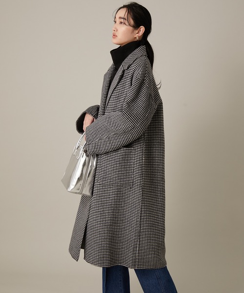 ADAM ET ROPE'（アダムエロペ） コート チェスターコート CHECKウール